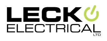 Leck Electrical professional logo
