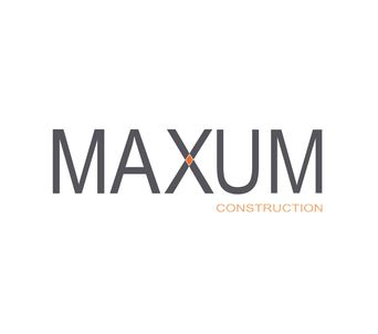 Maxum Construction professional logo