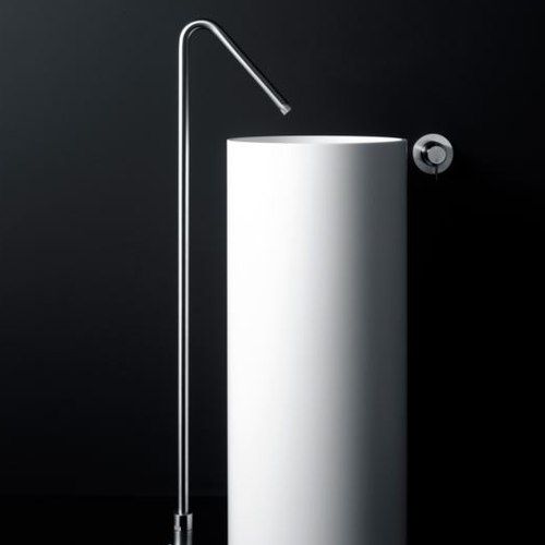 Minimal Floor-mounted Spout For Washbasin