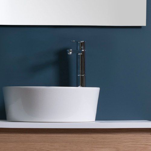 Happy Hour Slim 07:00 Counter Top Basin in Gloss White