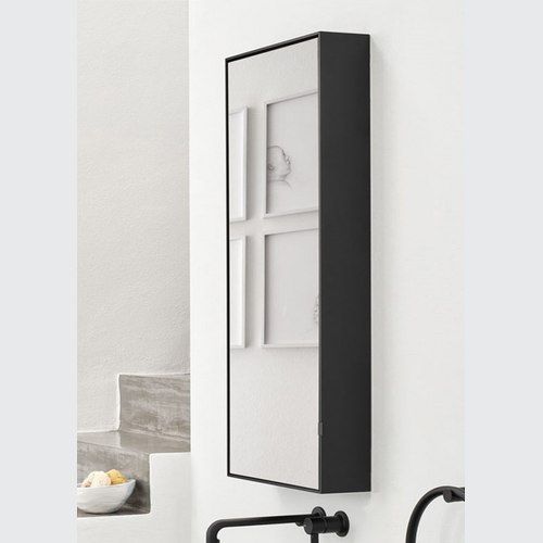 Simple Tall Box Mirror Cabinet by Cielo
