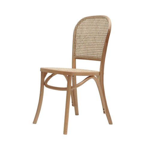 Bentwood Rattan Dining Chair - Natural