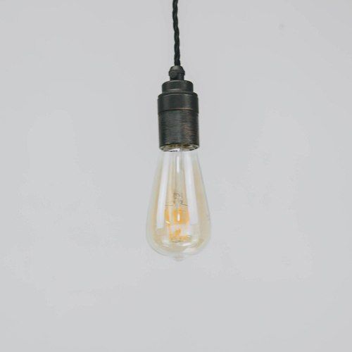 ST64 LED Filament Light Bulb (Amber) - Dimmable