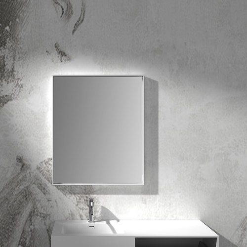 Composite Stone Framed Rectangle Mirror 900mm
