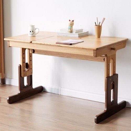 Urban Kidz Oak Height Adjustable Writing Desk