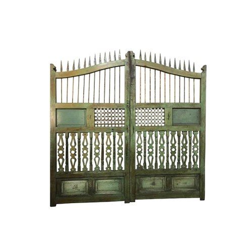 Large Wooden and Iron Gate b-106