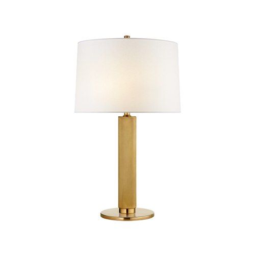Barrett Medium Knurled Table Lamp – Brass