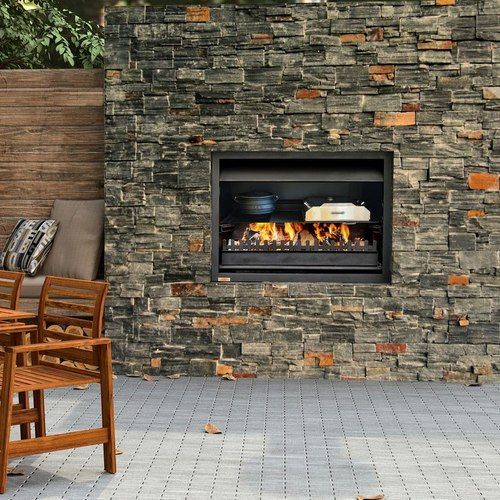 Jetmaster Quadro Outdoor Wood Fireplace