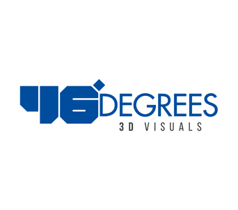 46 Degrees 3D Visuals professional logo