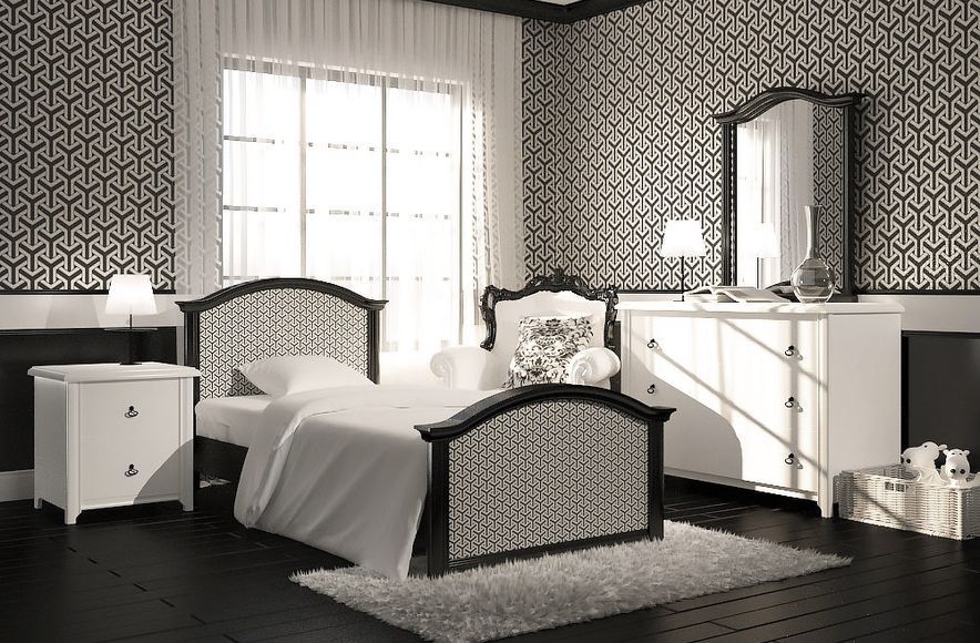 Black and White Bedroom