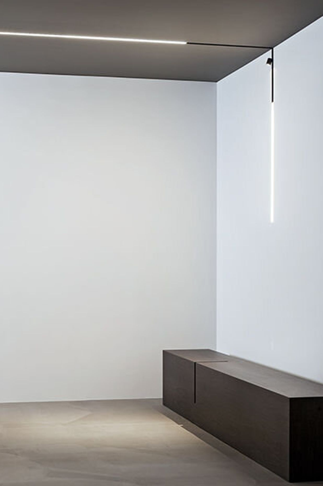 The Running Magnet by Flos Architectural is recessed into the architecture then luminaires clip on magnetically