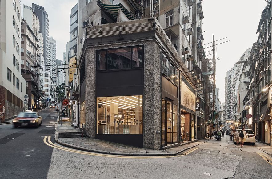 Aesop Store on Gough St, Hong Kong