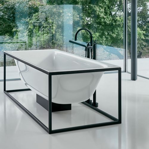 BetteLux Shape Freestanding Bath (Glazed Titanium Steel)