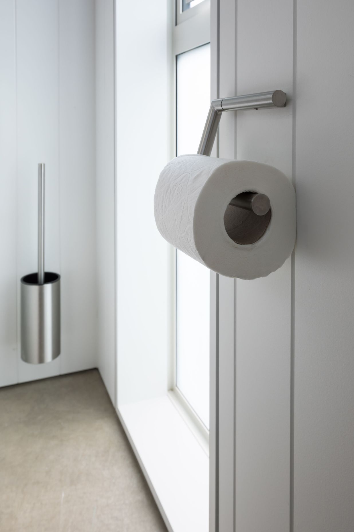 WC - Hewi System 162 Toilet Roll Holder 162.21.10040XA &amp; Toilet Brush Unit 162.20.100XA