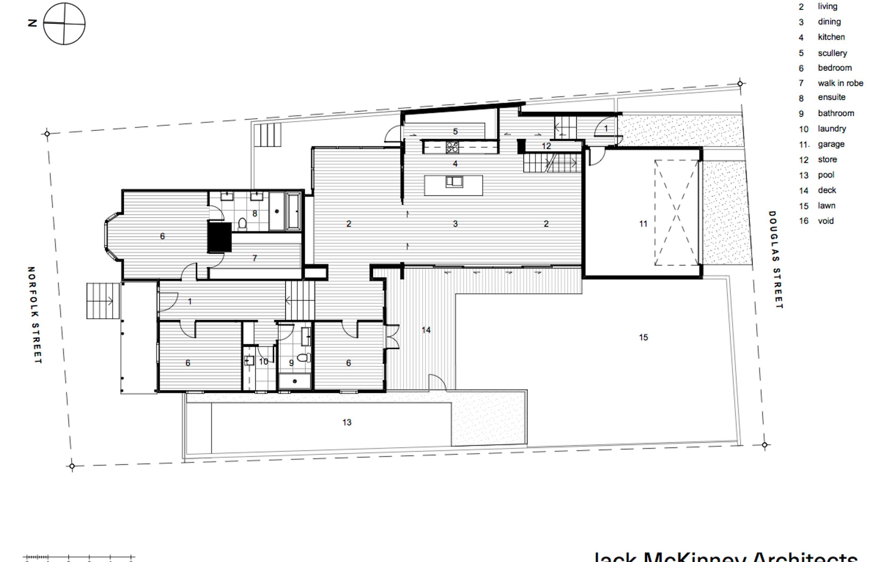 Ground-floor plan by Jack McKinney Architects.