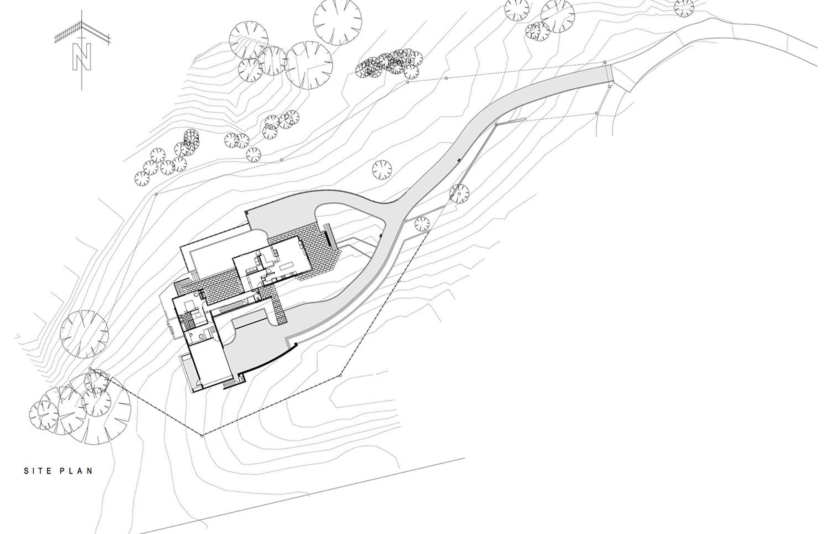 Site plan by Megan Edwards Architects.
