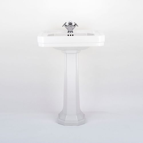 Perrin & Rowe Art Deco 630mm pedestal basin