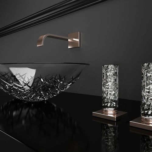 Ice Oval Basin by Glass Design