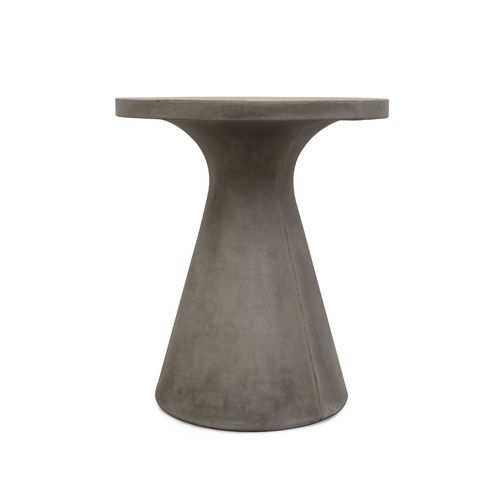 Corfu Concrete Pedestal Table - Grey