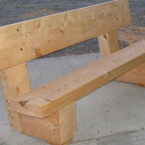 Bench Seat with Back Rest