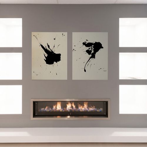 Real Flame Landscape Gas Fire