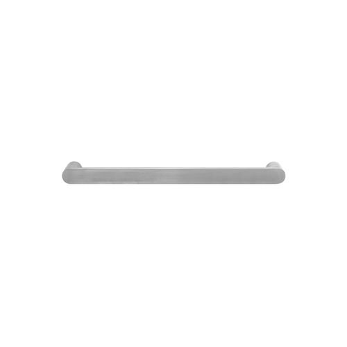 Towel Rail Single Bar Round 12V 650mm Brushed Stainless
