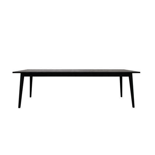 Vaasa Oak Dining Table Matte Black - 260cm