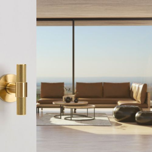 Knurled Lever Handle