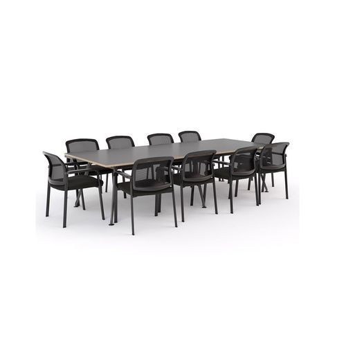 Euro Boardroom Table W/ Ozone Chair