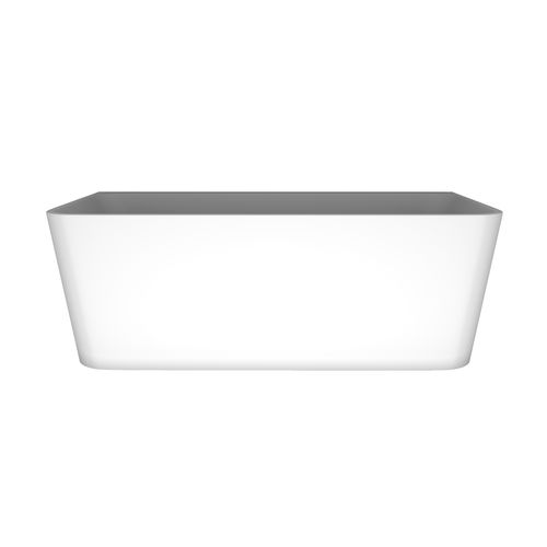 'The Smith' Bath 1700mm Back To Wall Matte White Acrylic