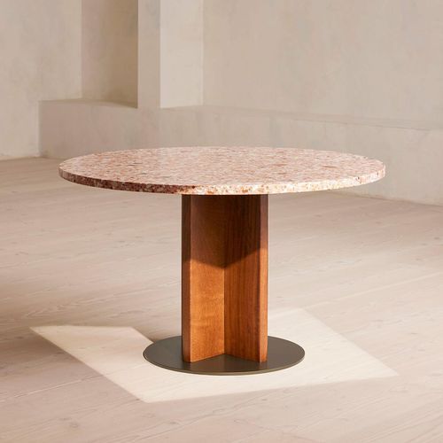 Soho Home | Dalmati Outdoor Dining Table | Red Terrazzo