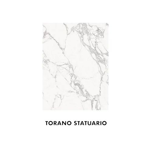 Artusi 1900mm Aperto Ferro Outdoor Kitchen Cabinet - Torano Statuario Stone