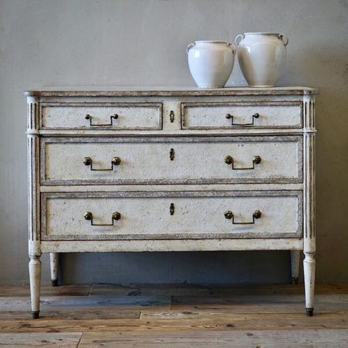 French Louis XVI Provincial Painted Commode