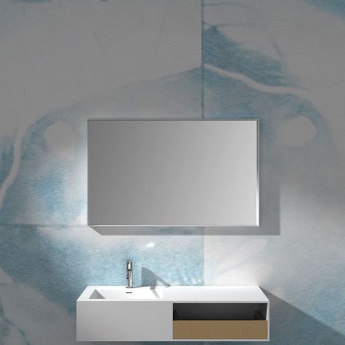 Composite Stone Framed Rectangle Mirror 1200mm