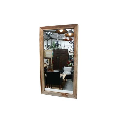 Wood Frame With Mirror Natural