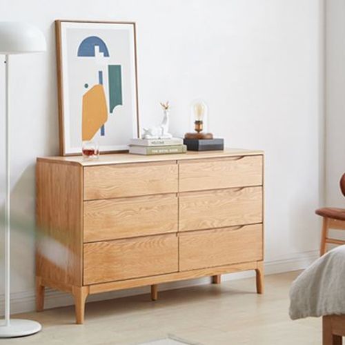 Berlin Natural Solid Oak 3 Over 3 Chest Drawers