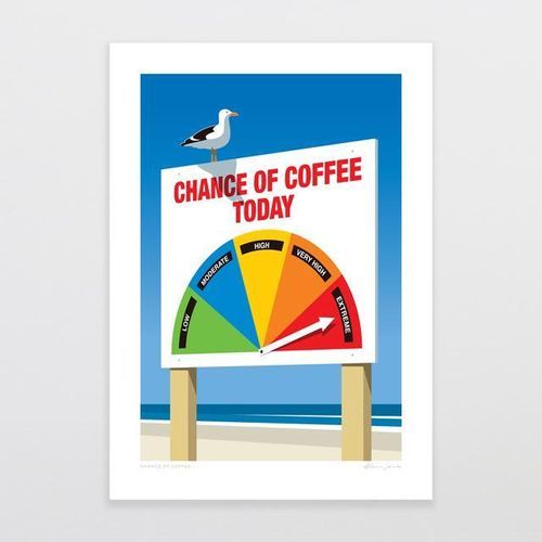 Chance Of Coffee Art Print