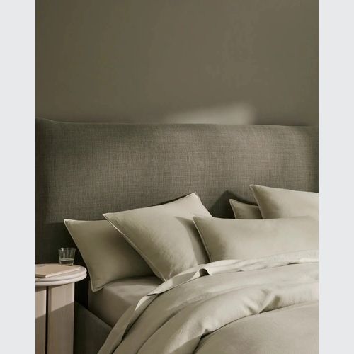 Ravello Linen Quilt Cover - Sage | Weave Home Bed Linen
