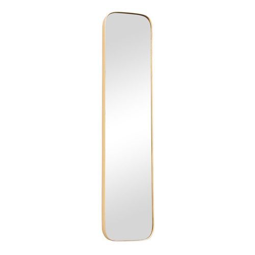 Rounded Dress Mirror 1010 X 230Mm Gold