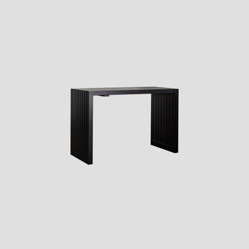 Viaduct Outdoor Bar Table in Matte Black