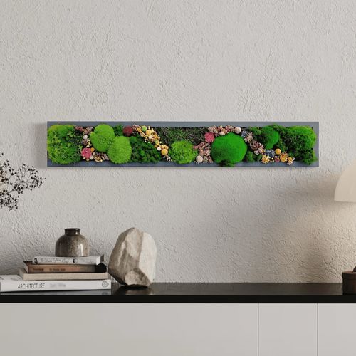 Moss Wall Art - Skinny Flower Art