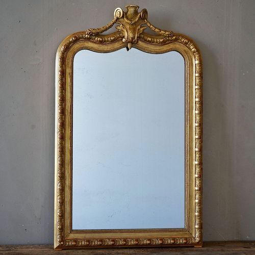 French Antique Louis Philippe Gilded Mirror