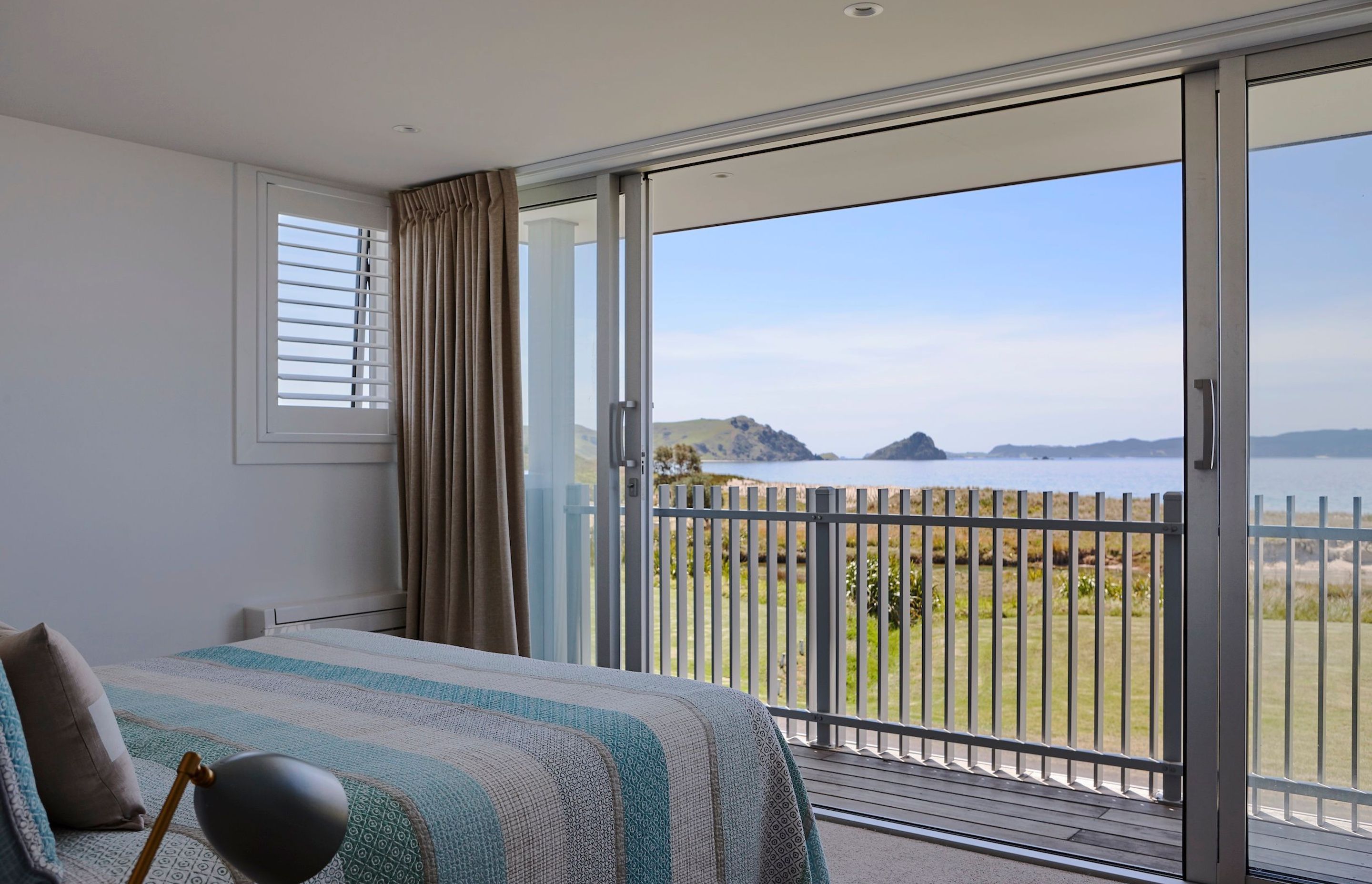 The client brief was to have the master bedroom upstairs so they could get the best view of the beach.