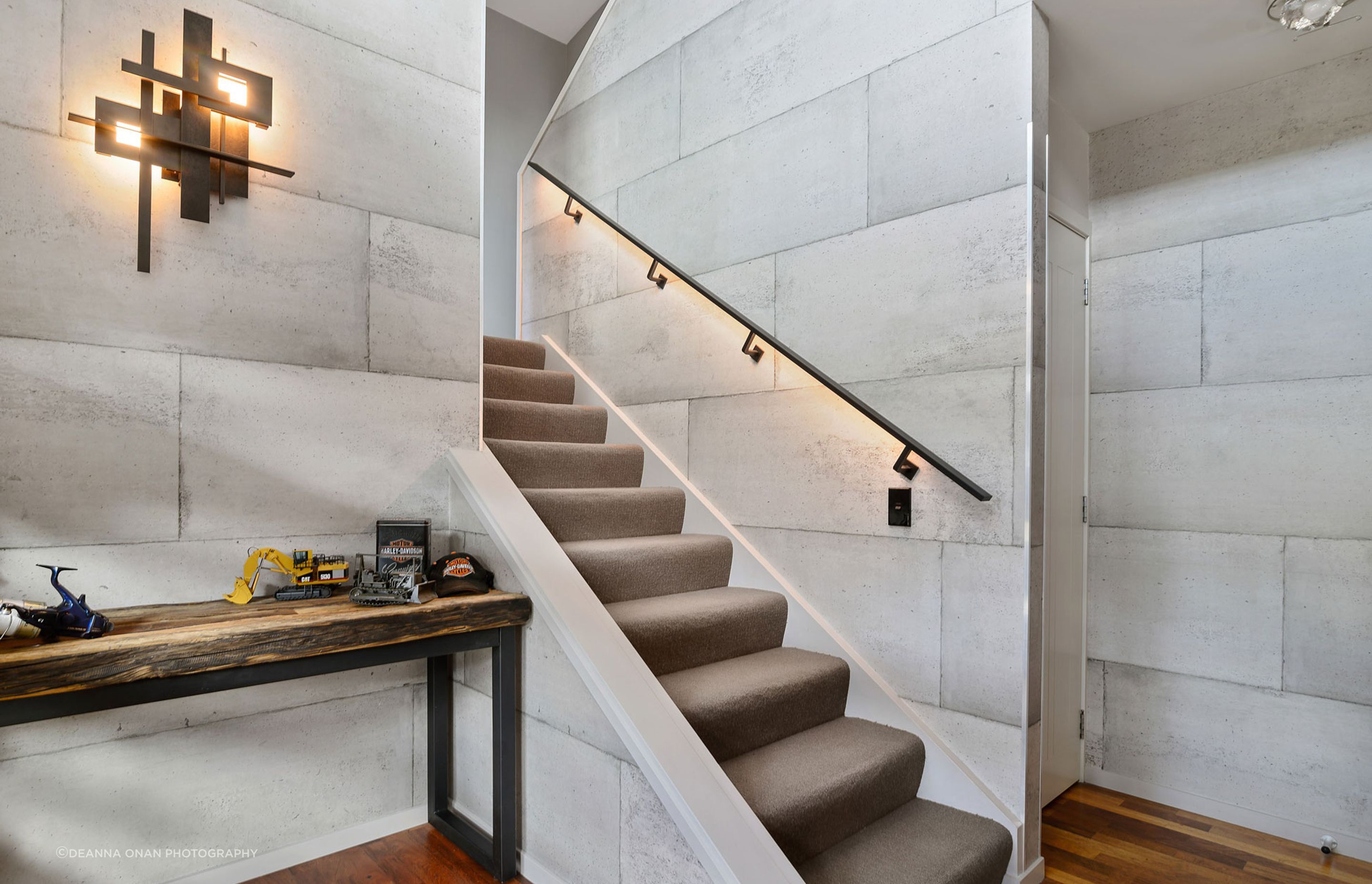 Transform a home to look like its built from concrete