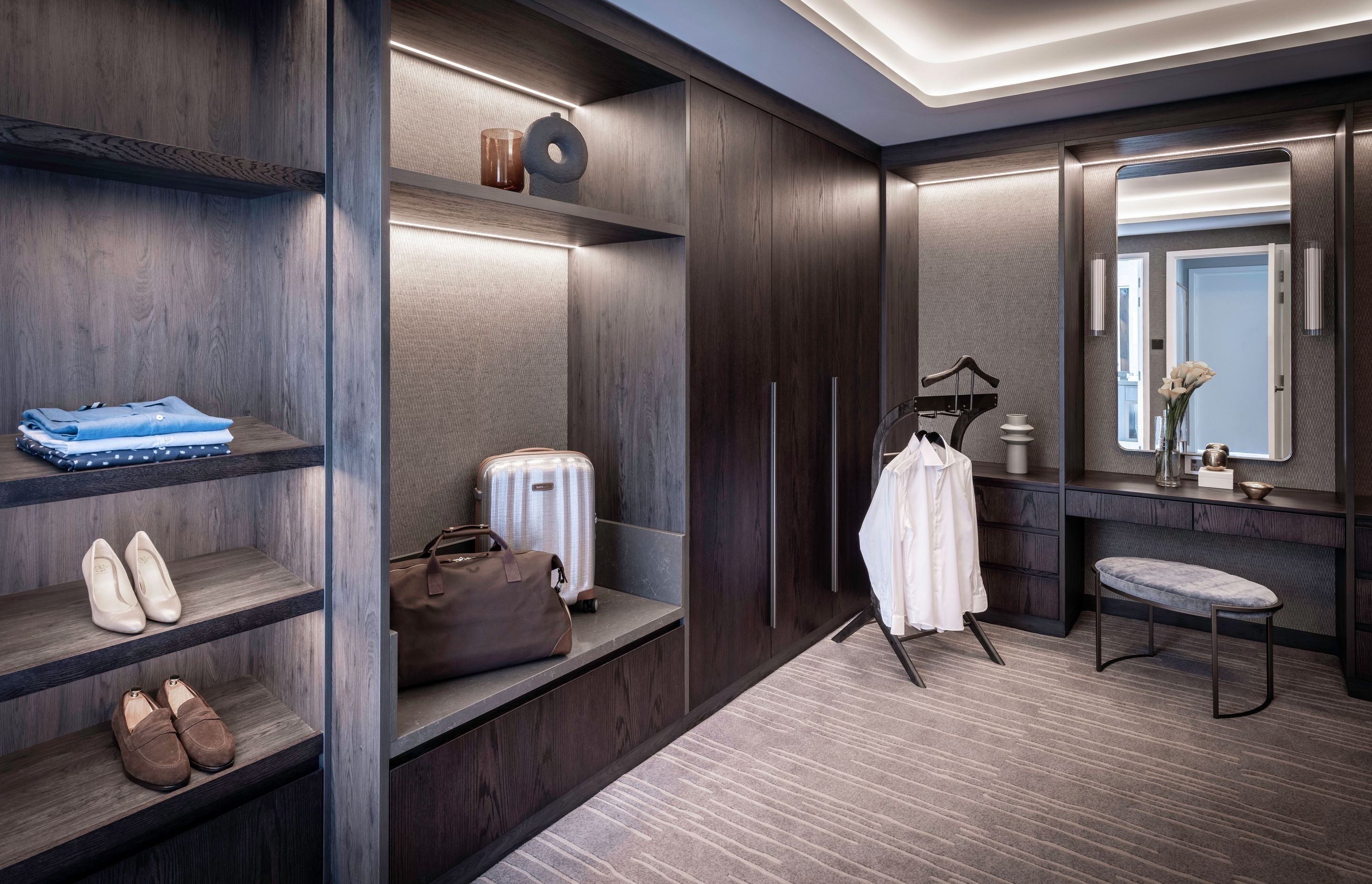 The  Chairman suite also features an expansive walk-in-robe.