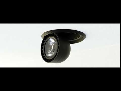 Moto-Palla In & Out Round Motorised Ceiling Recessed Light  gallery detail image