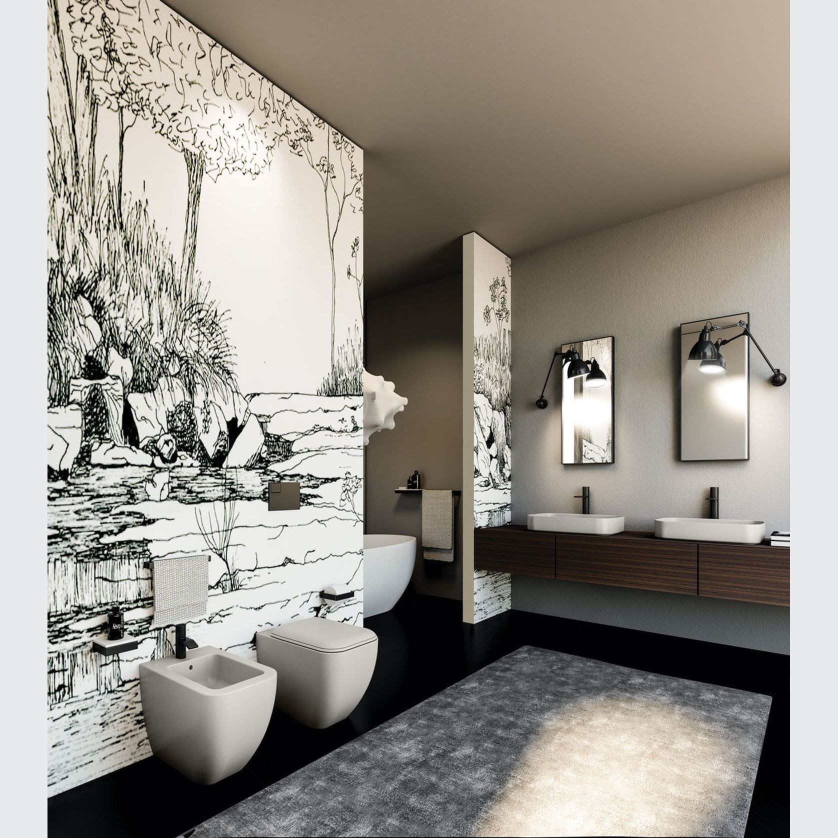 Shui Comfort Wall Hung Toilet and Bidet by cielo gallery detail image