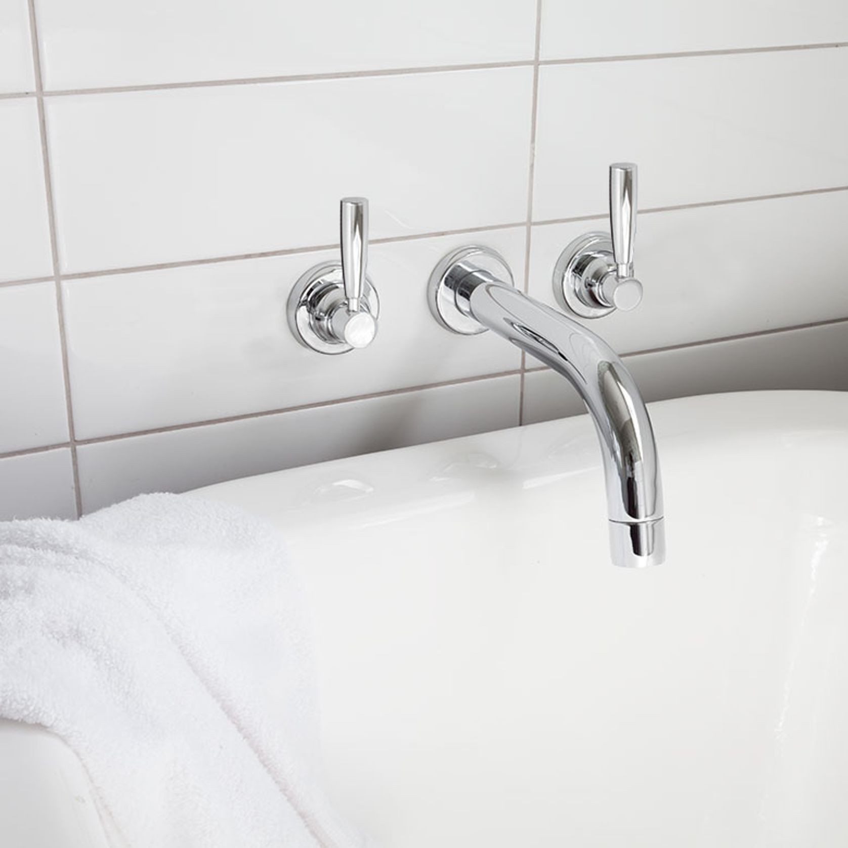Perrin & Rowe Contemporary Bath Set with Tube Spout gallery detail image