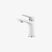 Foreno Solitaire White Chrome Basin Mixer SLT021 gallery detail image