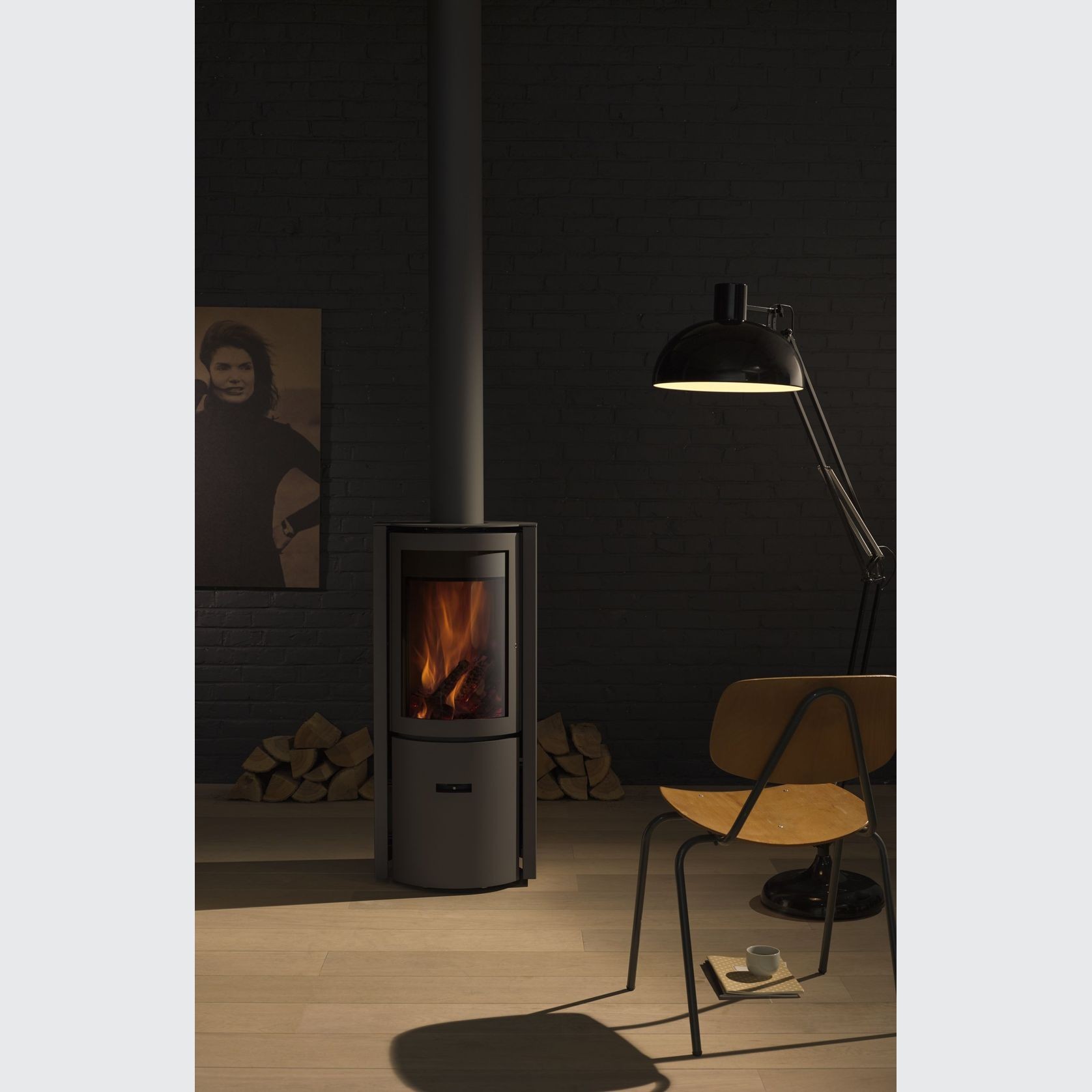 Stûv Compact One Freestanding Wood Fireplace gallery detail image